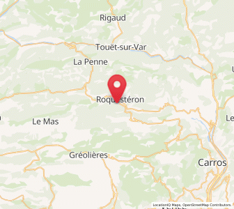 Map of Roquesteron, Provence-Alpes-Côte d'Azur