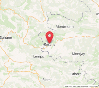 Map of Rosans, Provence-Alpes-Côte d'Azur