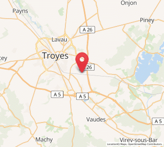 Map of Rouilly-Saint-Loup, Grand Est