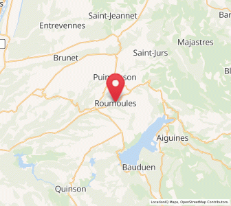 Map of Roumoules, Provence-Alpes-Côte d'Azur