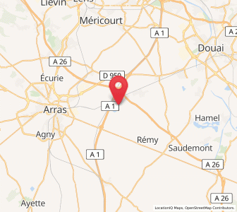 Map of Rœux, Hauts-de-France