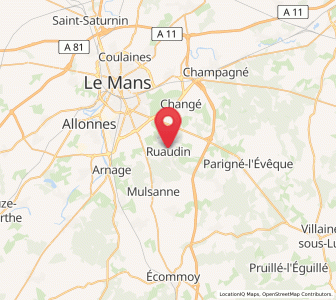 Map of Ruaudin, Pays de la Loire