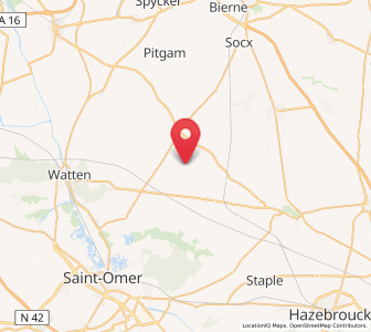 Map of Rubrouck, Hauts-de-France