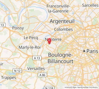 Map of Rueil-Malmaison, Île-de-France