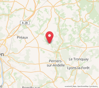Map of Ry, Normandy