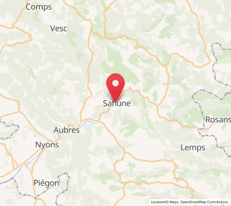 Map of Sahune, Auvergne-Rhône-Alpes
