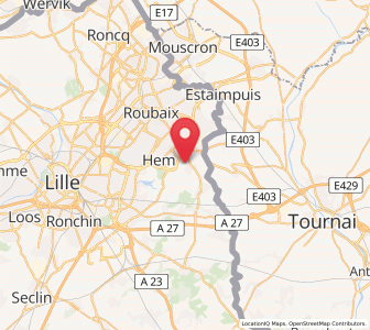 Map of Sailly-lez-Lannoy, Hauts-de-France