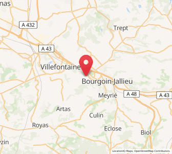 Map of Saint-Alban-de-Roche, Auvergne-Rhône-Alpes