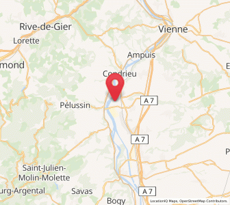 Map of Saint-Alban-du-Rhône, Auvergne-Rhône-Alpes