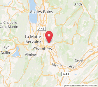Map of Saint-Alban-Leysse, Auvergne-Rhône-Alpes