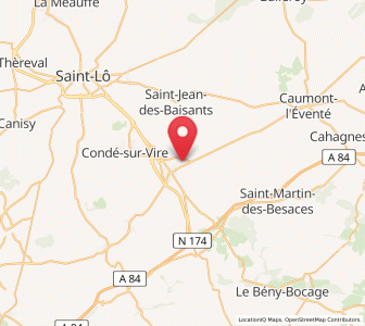 Map of Saint-Amand, Normandy