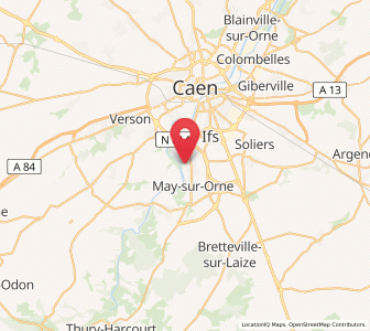 Map of Saint-André-sur-Orne, Normandy