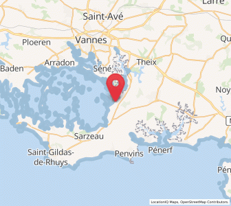 Map of Saint-Armel, Brittany