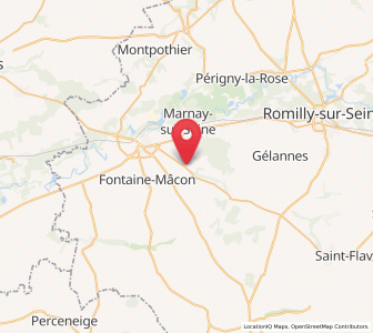 Map of Saint-Aubin, Grand Est