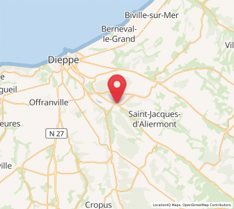 Map of Saint-Aubin-le-Cauf, Normandy