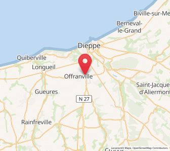 Map of Saint-Aubin-sur-Scie, Normandy