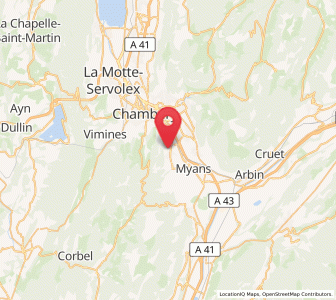 Map of Saint-Baldoph, Auvergne-Rhône-Alpes
