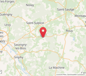 Map of Saint-Benin-d’Azy, Bourgogne-Franche-Comté