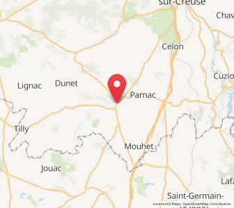 Map of Saint-Benoît-du-Sault, Centre