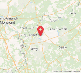 Map of Saint-Bonnet-Tronçais, Auvergne-Rhône-Alpes