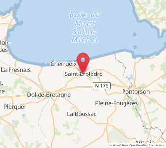 Map of Saint-Broladre, Brittany