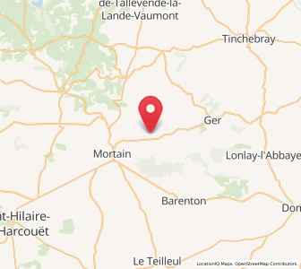 Map of Saint-Clément-Rancoudray, Normandy