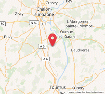 Map of Saint-Cyr, Bourgogne-Franche-Comté