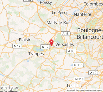 Map of Saint-Cyr-l’École, Île-de-France