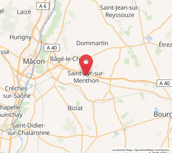 Map of Saint-Cyr-sur-Menthon, Auvergne-Rhône-Alpes