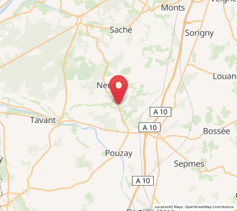 Map of Saint-Épain, Centre