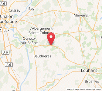 Map of Saint-Étienne-en-Bresse, Bourgogne-Franche-Comté