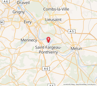 Map of Saint-Fargeau-Ponthierry, Île-de-France