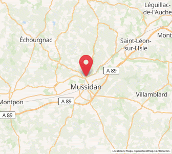 Map of Saint-Front-de-Pradoux, Nouvelle-Aquitaine