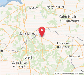Map of Saint-Georges-de-Reintembault, Brittany