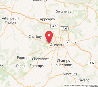 Map of Saint-Georges-sur-Baulche, Bourgogne-Franche-Comté