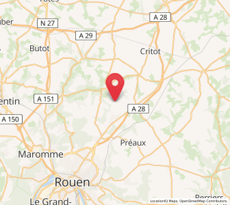 Map of Saint-Georges-sur-Fontaine, Normandy