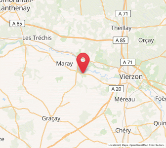 Map of Saint-Georges-sur-la-Prée, Centre