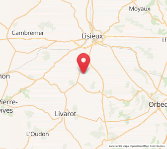 Map of Saint-Germain-de-Livet, Normandy