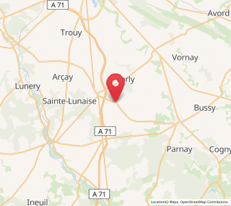 Map of Saint-Germain-des-Bois, Centre