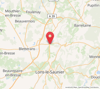 Map of Saint-Germain-lès-Arlay, Bourgogne-Franche-Comté