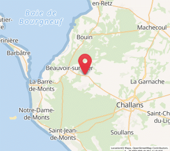 Map of Saint-Gervais, Pays de la Loire