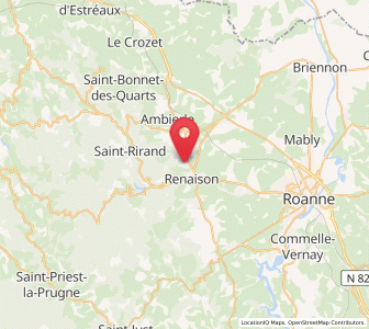 Map of Saint-Haon-le-Châtel, Auvergne-Rhône-Alpes