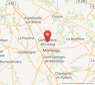 Map of Saint-Hilaire-de-Loulay, Pays de la Loire