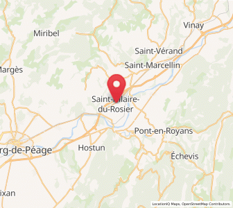 Map of Saint-Hilaire-du-Rosier, Auvergne-Rhône-Alpes