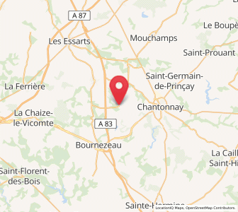 Map of Saint-Hilaire-le-Vouhis, Pays de la Loire