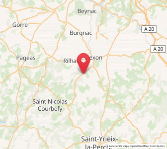 Map of Saint-Hilaire-les-Places, Nouvelle-Aquitaine