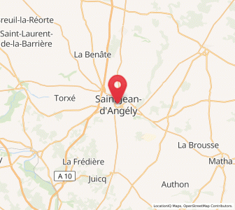 Map of Saint-Jean-d’Angély, Nouvelle-Aquitaine