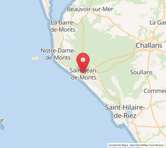 Map of Saint-Jean-de-Monts, Pays de la Loire