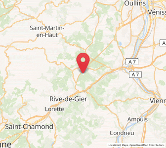 Map of Saint-Jean-de-Touslas, Auvergne-Rhône-Alpes