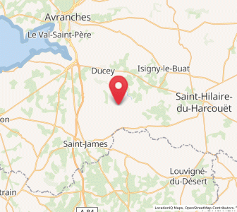 Map of Saint-Laurent-de-Terregatte, Normandy